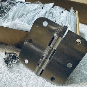 18 pk door hinges- Satin Nickel- NIB